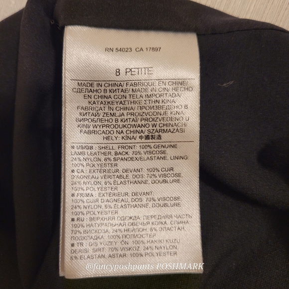 genuine leather BR BANANA REPUBLIC soft fine quality top shirt statement piece - Picture 12 of 12